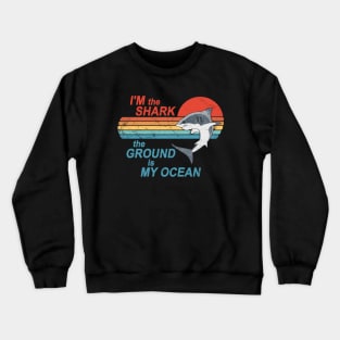 Jiu Jitsu Shark. The ground is my Ocean Crewneck Sweatshirt